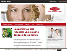 Tablet Screenshot of belleza-svenson.es